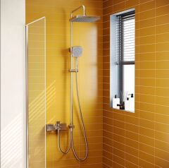 Artema A4591929 Core Square 250 Duş Kolonu Soft Bakır