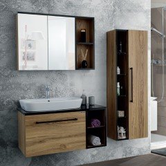 Lineart Ritmo 90 cm Banyo Dolabı + Dolaplı Ayna