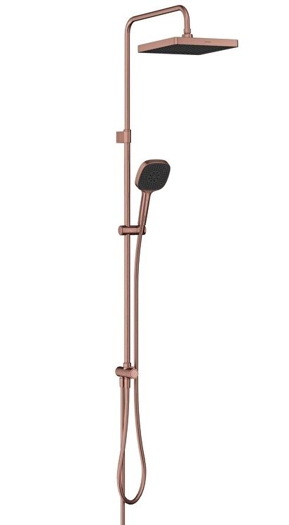 Artema A4591924 Core Square 250 Duş Kolonu Fırçalı Bakır