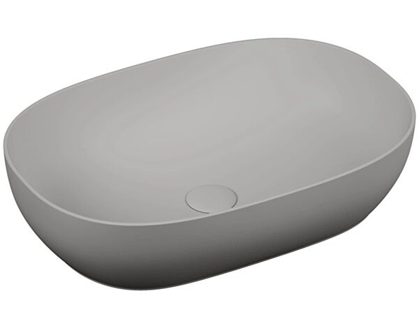 Vitra Outline 5995b476-0016 Tezgahüstü Lavabo 60 Cm Mat Taş Gri