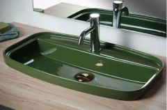 Smanni Fang 67 GM Çanak Lavabo 67X40 cm Çam Yeşili