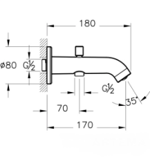 Artema A4354225 Minimax Round Çıkış Ucu, El Duşu Çıkışlı,Fırçalı Altın