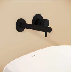 Vitra A4258136WTC Origin Ankastre Lavabo Bataryası Mat Siyah