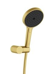 Artema A4592425 Prime Round El Duşu Takımı Fırçalı Altın