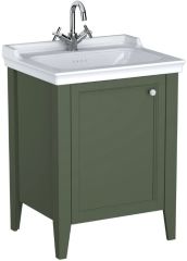 Vitra Valarte Neo 65803 Lavabo Dolabı 65 Cm,Kapaklı,Etajerli Lavabolu,Retro Yeşil(Sol)