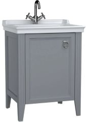 Vitra Valarte 62151 Lavabo Dolabı 65 Cm,Kapaklı,Etajerli Lavabolu,M.Açık Gri(Sol)