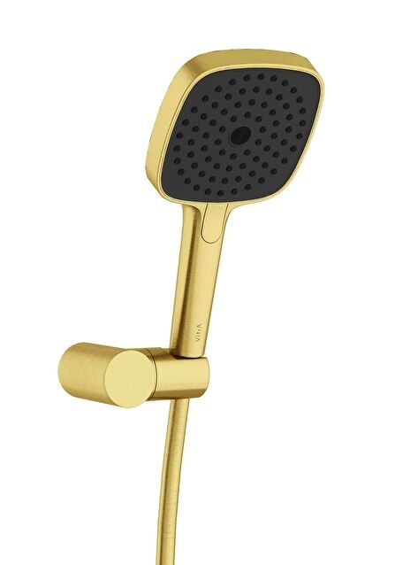 Artema A4592525 Prime Square El Duşu Takımı Fırçalı Altın