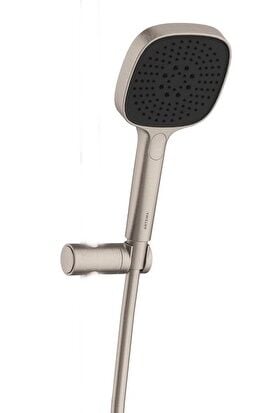 Artema A4592534 Prime Square El Duşu Takımı Fırçalı Nikel