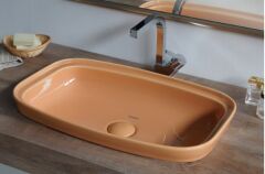 Smanni Fang 60 GM Çanak Lavabo 60X37 cm Mat Pembe