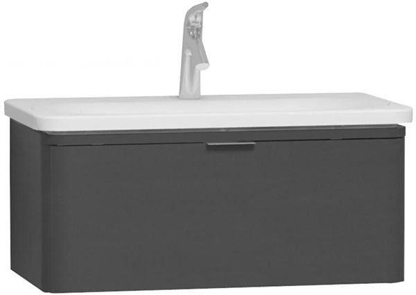 Vitra Nest Trendy 56137 Lavabo Dolabı 80 Cm,Tek Çekmeceli,P.Antrasit
