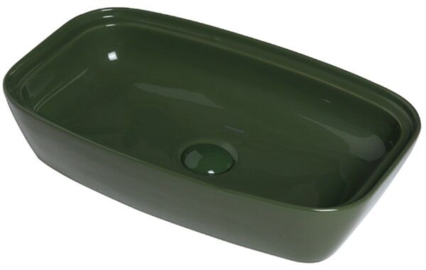 Smanni Fang 60 Çanak Lavabo 60X37 cm Çam Yeşili