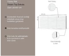 VitrA K95077400001VTE0 30x60 SET 6.0 Beyaz Kitkat Dekor Duvar Karosu