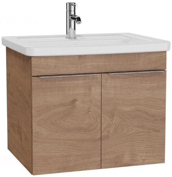 Vitra Quadrum 62540 Lavabo Dolabı 65 Cm,Kapaklı,Altın Meşe
