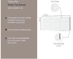 VitrA K95077600001VTE0 30x60 SET 6.0 Koyu Gri Kitkat Duvar Karosu
