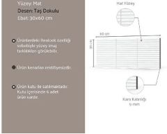 VitrA K95077600001VTE0 30x60 SET 6.0 Koyu Gri Kitkat Duvar Karosu