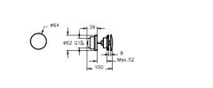Vitra A4514934 Lavabo Süzgeci Fırçalı Nikel,Basmalı