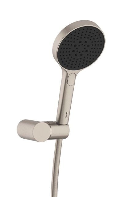 Artema A4591434 Core Round  El Duşu Takımı 3F Fırçal Nikel