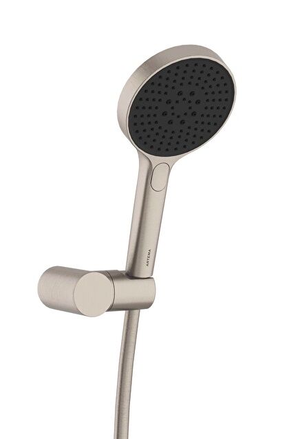 Artema A4591434 Core Round  El Duşu Takımı 3F Fırçal Nikel