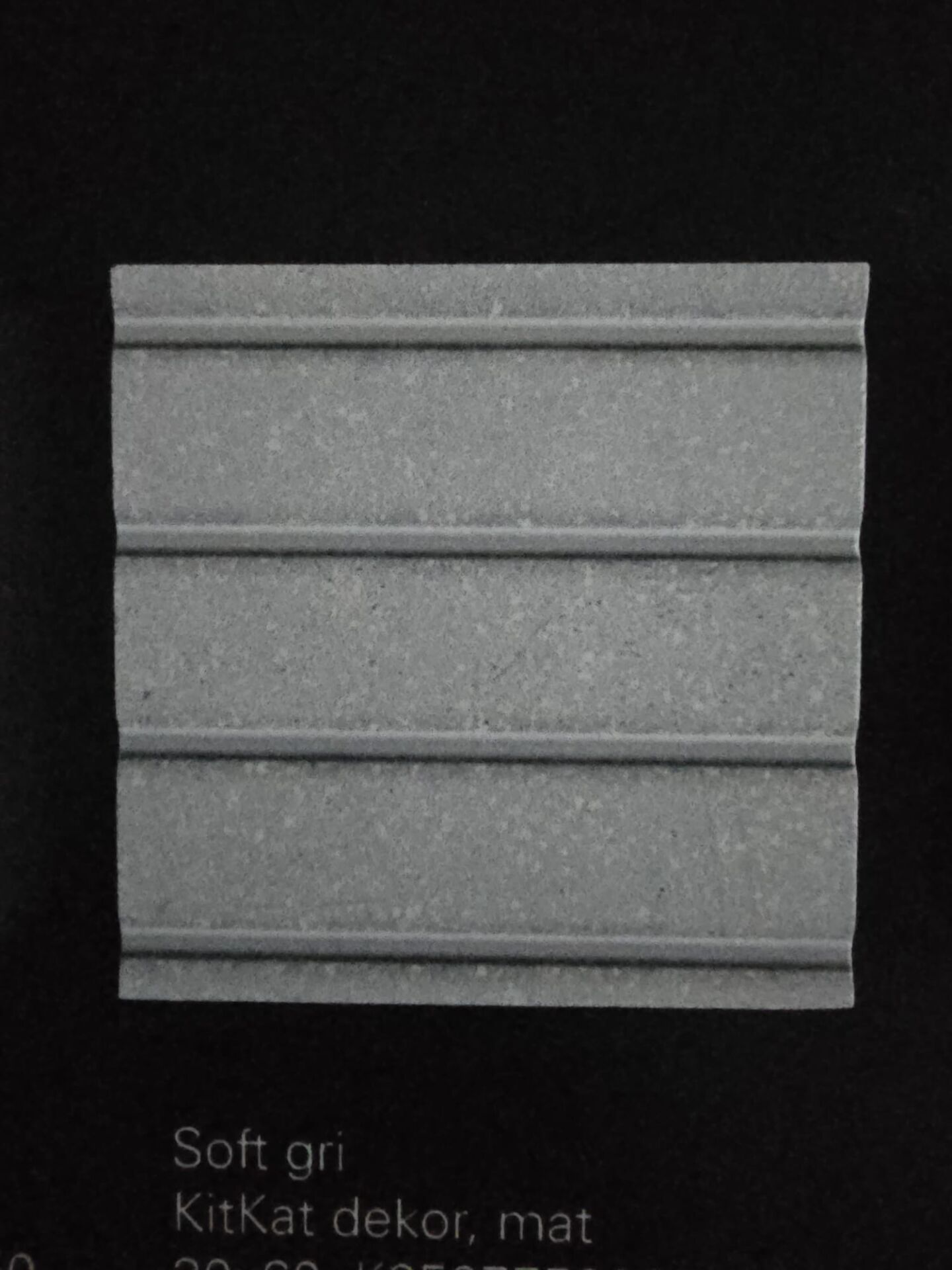 VitrA K95077500001VTE0 30x60 SET 6.0 Soft Gri Kitkat Dekor Duvar Karosu