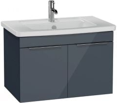 Vitra Quadrum 66165 Lavabo Dolabı 80 Cm,Kapaklı,P.Antrasit