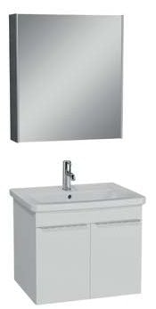 Vitra Quadrum 67097 Banyo Dolabı Seti 65 Cm,Kapaklı,P.Beyaz