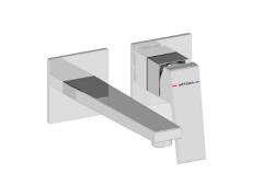 Artema A43593 Minimax Square Ankastre Lavabo Bataryası Uzun,Sıva Üstü, Krom