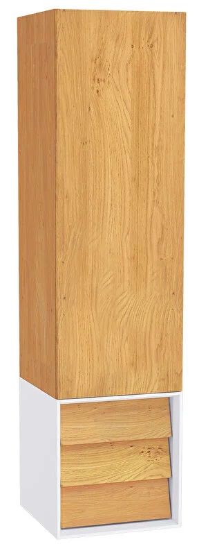 Vitra 61257 Frame Boy Dolabı Sol 40 CM Çekmeceli Mat Beyaz