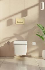 Vitra 740-2325 Root Square Kumanda Paneli Fırçalı Altın