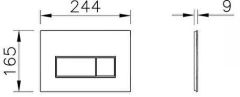 Vitra 740-2324 Root Square Kumanda Paneli Altın