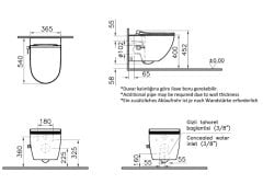 Vitra 7748b003-7211 Sento Asma Klozet Rimex (Kanalsız) Termostatik Musluklu