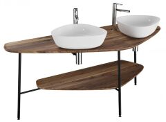 Vitra 64043 Plural  Büyük Tezgah Çift 160 Cm, Koyu Meşe