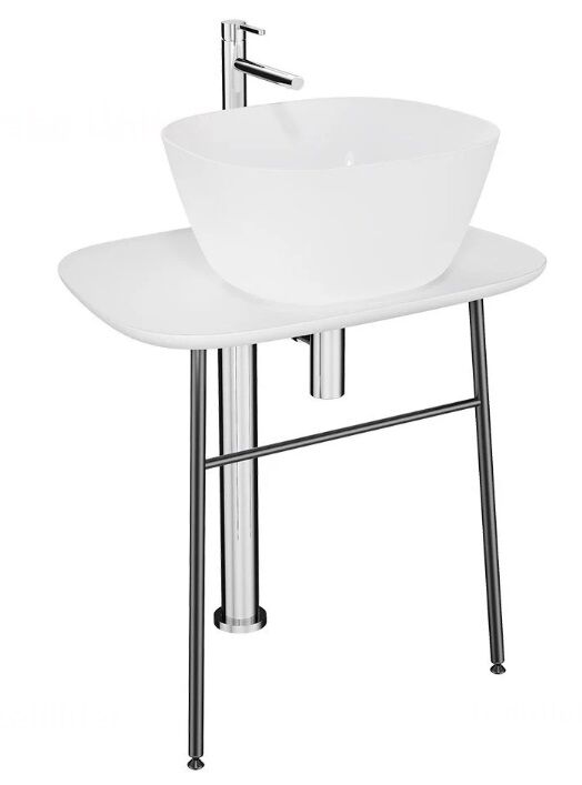 Vitra 64050 Plural Serbest Lavabo Ünitesi Alçak  70 Cm,Mat Beyaz