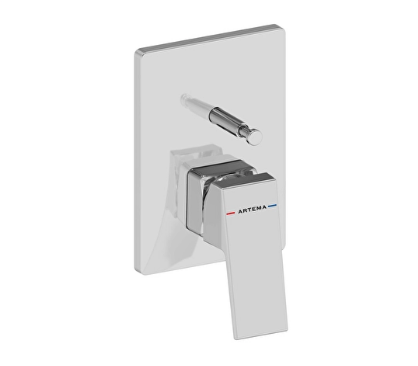 Artema A43732 Minimax Square Ankastre Banyo/Duş Bataryası Sıva Üstü Krom