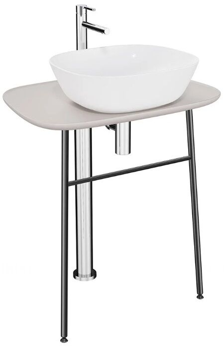 Vitra 64057 Plural Serbest Lavabo Ünitesi Yüksek  70 Cm,Mat Bej
