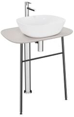 Vitra 64057 Plural Serbest Lavabo Ünitesi Yüksek  70 Cm,Mat Bej