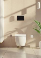 Vitra 740-2250 Root Round Kumanda Paneli Parlak Siyah