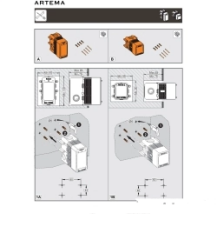 Artema A4373225 Minimax Square Ankastre Banyo/Duş Bataryası Sıva Üstü Fırçalı Altın