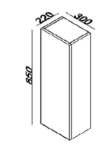 Lineart Nova Üst Yan Dolap