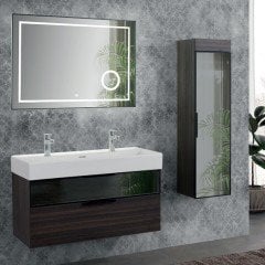 Lineart Sharp 101 cm Banyo Dolabı + Ledli Ayna