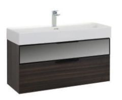 Lineart Sharp 100 cm Banyo Dolabı + Ledli Ayna Dolaplı