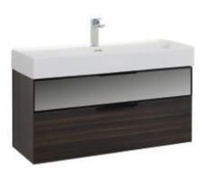 Lineart Sharp 100 cm Banyo Dolabı + Ledli Ayna Dolaplı