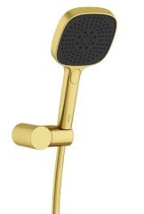 Artema A4591525 Core Square El Duşu Takımı 3F Fırçalı Altın