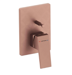 Artema A4373224 Minimax Square Ankastre Banyo/Duş Bataryası Sıva Üstü Fırçalı Bakır