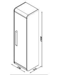 Lineart Vita Boy Dolabı