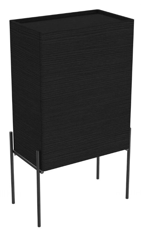 Vitra 64116 Equal Orta Ünite 45 cm,Sol Hareli Siyah Meşe