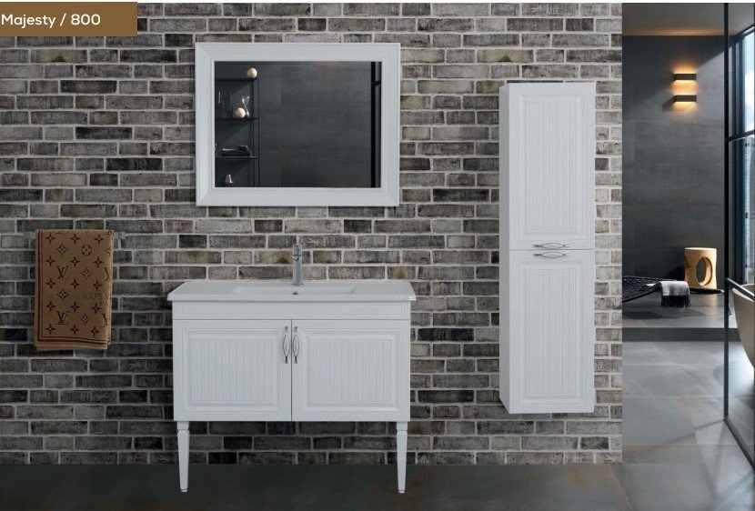 Lineart Majesty 80 cm Banyo Dolabı + Ayna