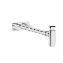 VitrA A45159 Origin Lavabo Sifon Seti Simetrik Rozetli Krom