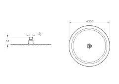 Artema A45674 Lite LC Duş Başlığı 300 mm Krom