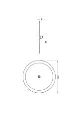 Artema A4564674 Lite LC Duş Başlığı 400 mm Soft Altın