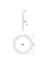 Artema A4564674 Lite LC Duş Başlığı 400 mm Soft Altın